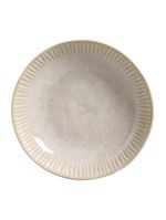 Conjunto de pratos fundos porto brasil linhas latte com 6 peças - bege