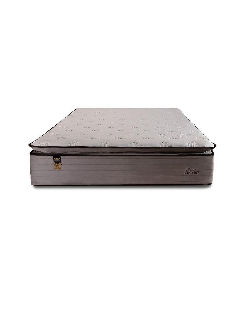 Colchão de casal hellen dublin com molas ensacadas e espuma d33 28x138x188cm - bege