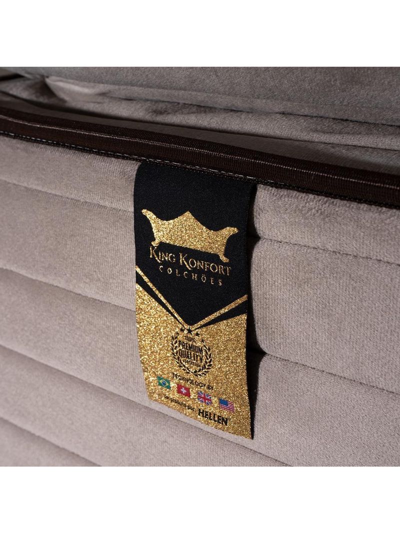 Colchão de casal hellen dublin com molas ensacadas e espuma d33 28x138x188cm - bege