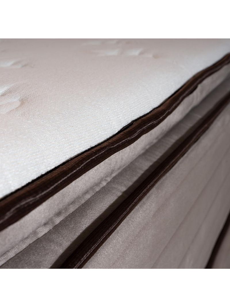 Colchão de casal hellen dublin com molas ensacadas e espuma d33 28x138x188cm - bege