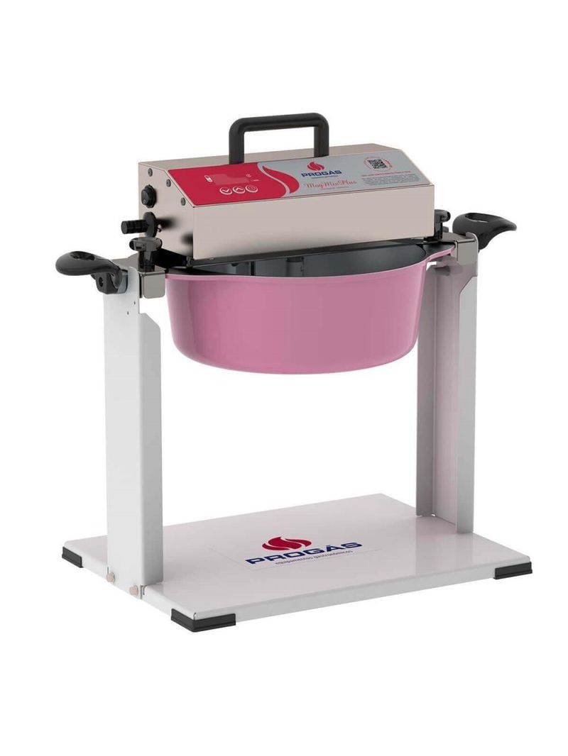 Kit Misturador Mogmix Progás Prmog-05 Plus Rosa Panela 5 Litros Bivolt E Suporte Para Girar Giramog