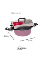 Kit Misturador Mogmix Progás Prmog-05 Plus Rosa Panela 5 Litros Bivolt E Suporte Para Girar Giramog