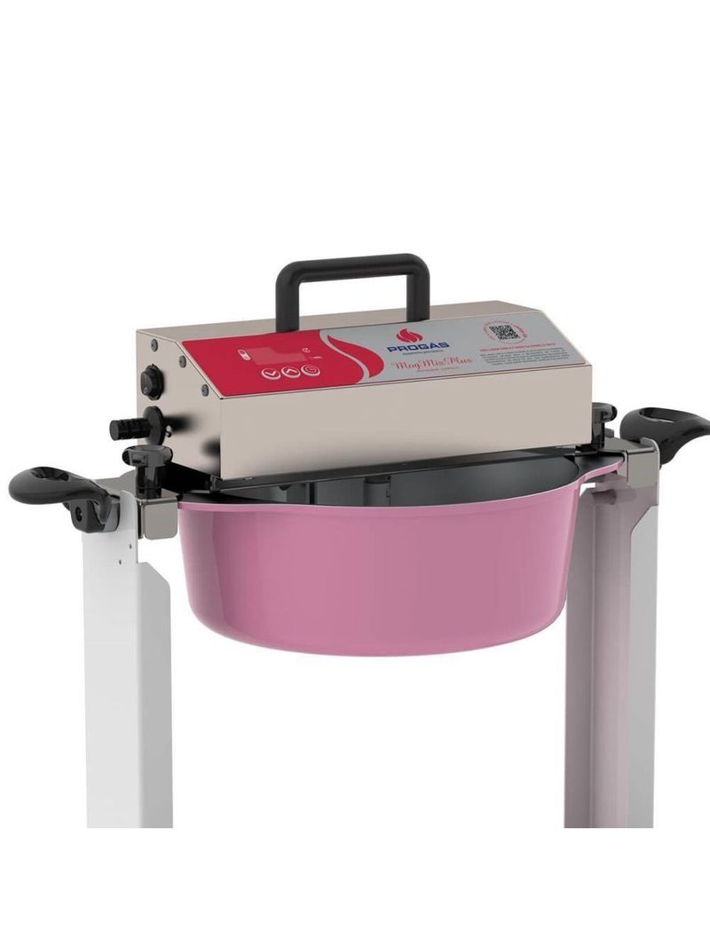 Kit Misturador Mogmix Progás Prmog-05 Plus Rosa Panela 5 Litros Bivolt E Suporte Para Girar Giramog