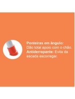 Escada doméstica utimil maxiutil 3 degraus - branca