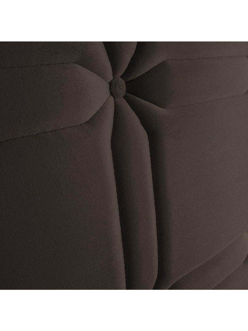 Cabeceira para cama de casal hellen zeus com revestimento platinum - 140cm de largura