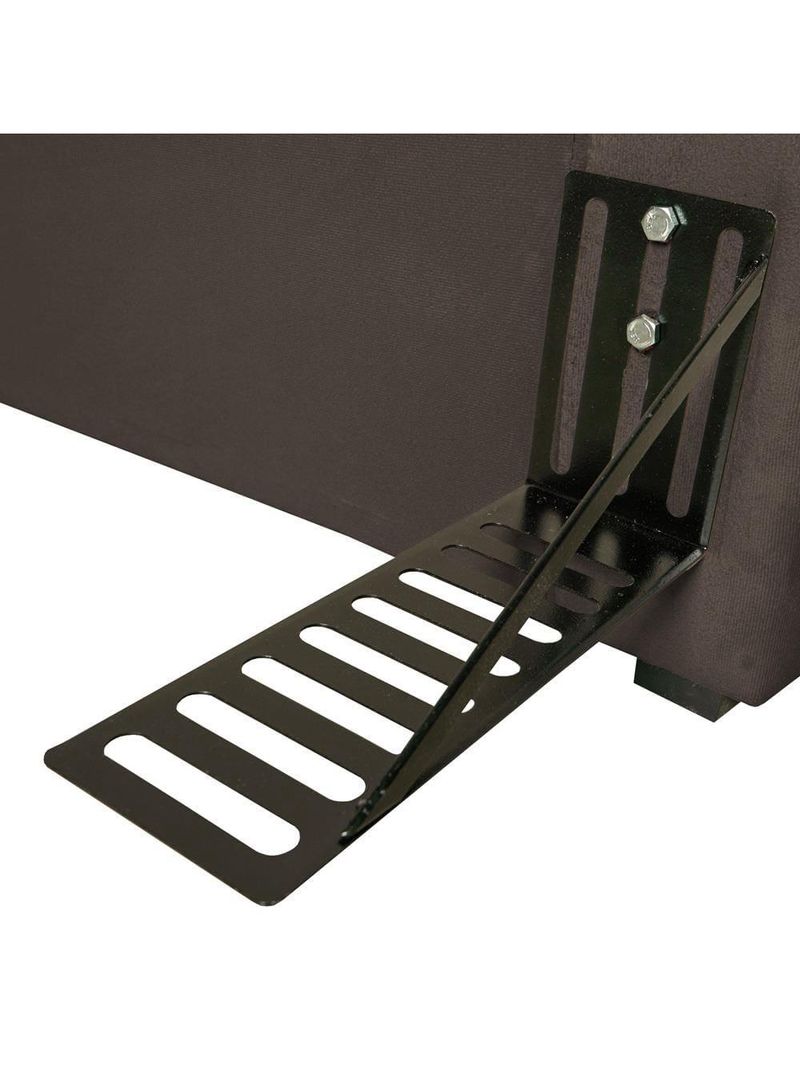 Cabeceira para cama de casal hellen zeus com revestimento platinum - 140cm de largura