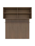 Módulo ponte 160 bartira lugano com 4 portas e 2 prateleiras casal - avelã/capuccino