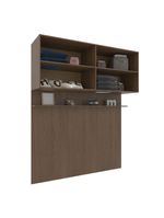 Módulo ponte 160 bartira lugano com 4 portas e 2 prateleiras casal - avelã/capuccino
