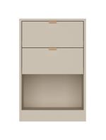 Mesa de cabeceira bartira diplomata com 2 gavetas