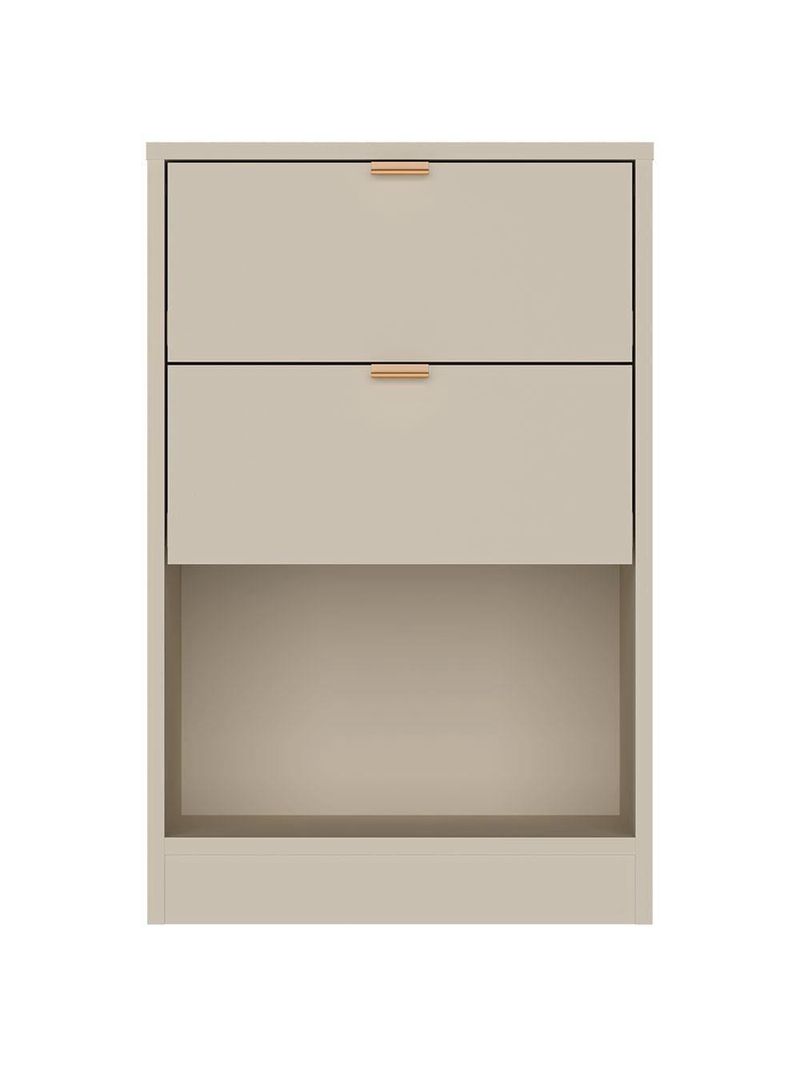 Mesa de cabeceira bartira diplomata com 2 gavetas