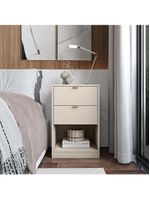 Mesa de cabeceira bartira diplomata com 2 gavetas