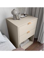 Mesa de cabeceira bartira diplomata com 2 gavetas