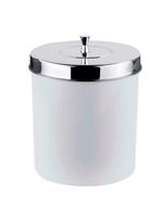 Lixeira forma com tampa em polipropileno e inox - 5 l