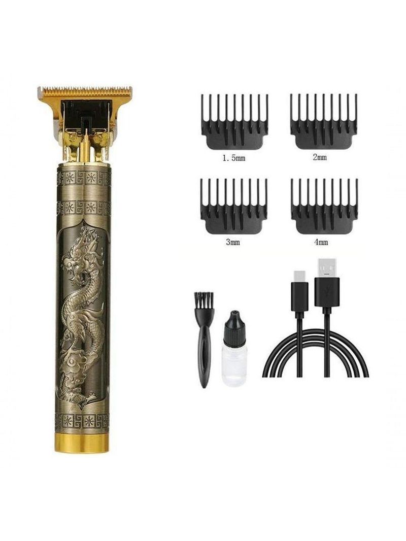 Barbeador Dragão Dourado - Aparador Usb