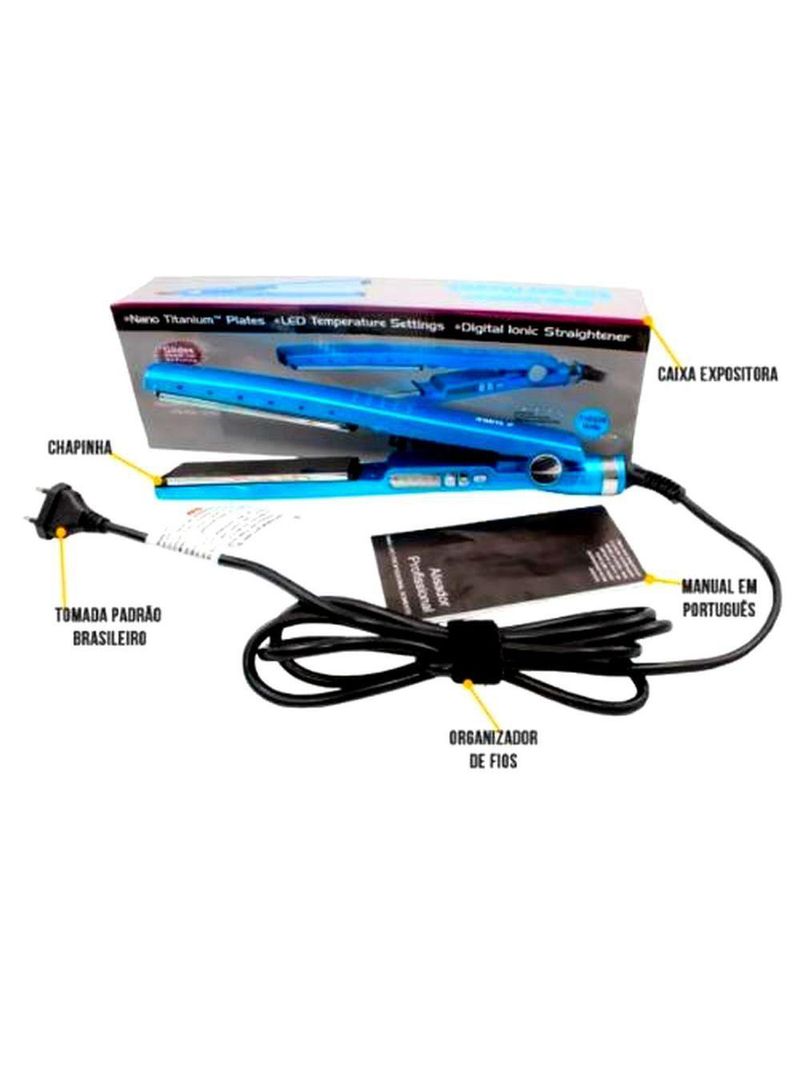 Chapinha Prancha Salão íon Titanium Bivolt