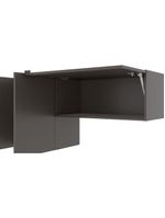 Cozinha completa bartira joy com 11 portas, 2 gavetas, 5 prateleiras e nicho para micro-ondas - 244,5cm de largura