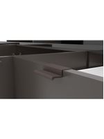 Cozinha completa bartira joy com 11 portas, 2 gavetas, 5 prateleiras e nicho para micro-ondas - 244,5cm de largura