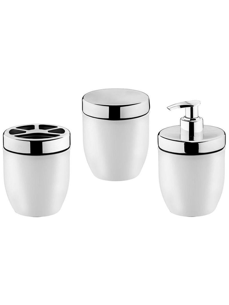 Conjunto para lavabo forma acquaset 800733/br branco - 3 peças