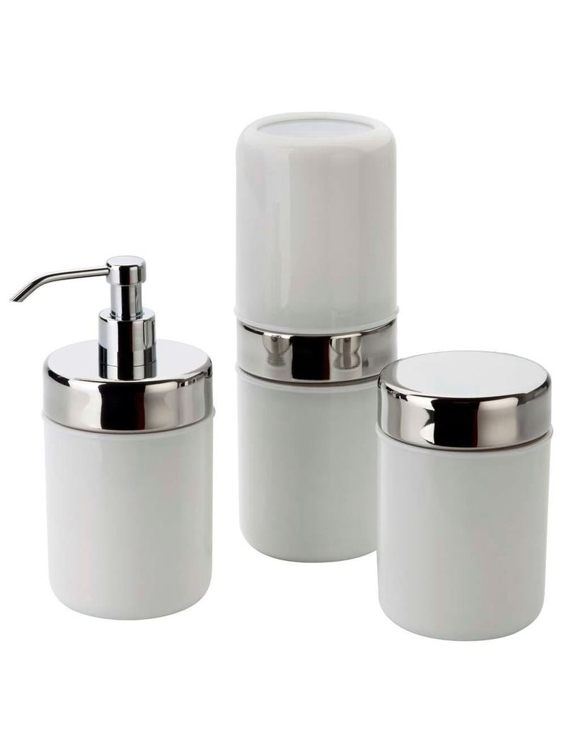 Conjunto para banheiro forma acquaset branco - 3 peças