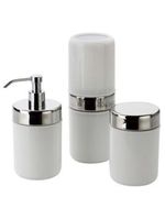 Conjunto para banheiro forma acquaset branco - 3 peças