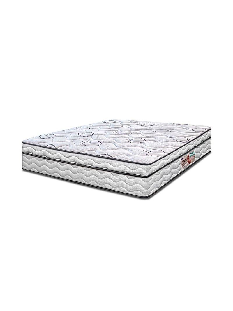 Colchão king cama inbox moderne ortopédico com camada especial de espuma d45 25x193x203cm - branco/grafite