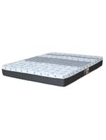 Colchão king castor sleep class com euro pillow e molas bonnel 25x193x203 cm - branco/cinza