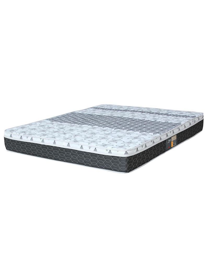 Colchão king castor sleep class com euro pillow e molas bonnel 25x193x203 cm - branco/cinza