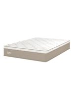 Colchão casal umaflex milão com euro pillow e molas ensacadas 30x138x188 – bege/branco