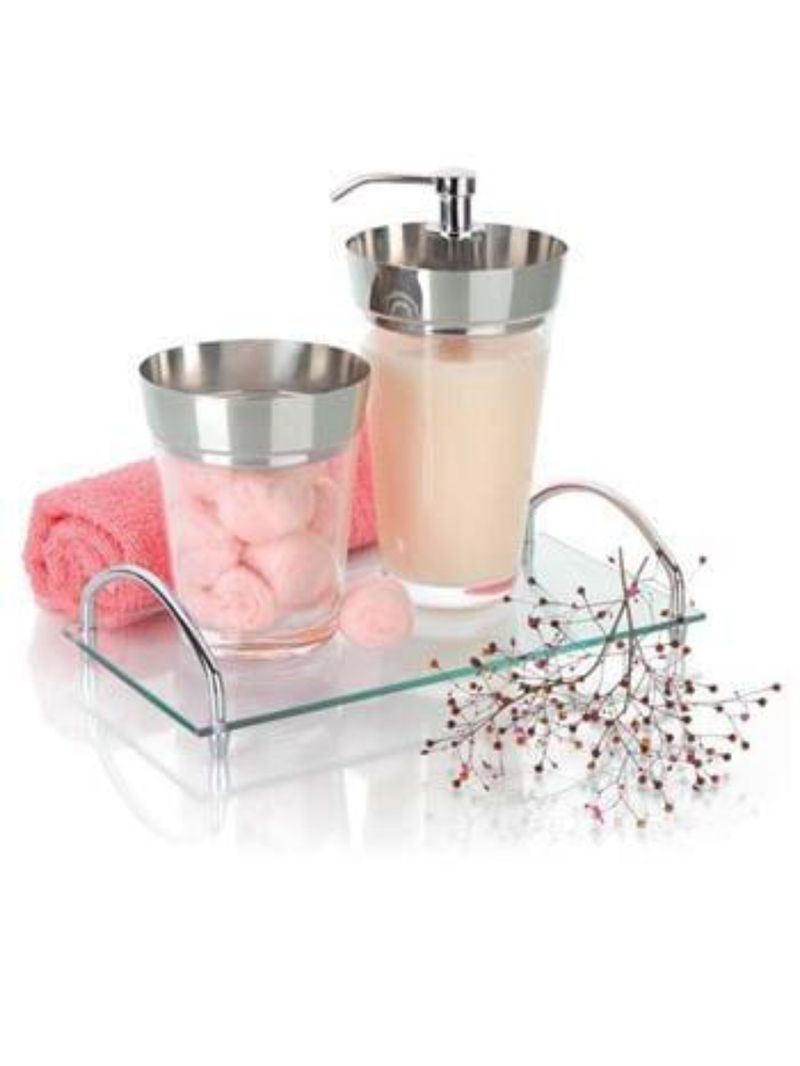 Bandeja lavabo com alça forma dry - transparente