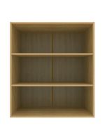 Armário aéreo bartira cristal com 2 portas, 2 prateleiras e 80cm de largura - lâmina mel/azul royal