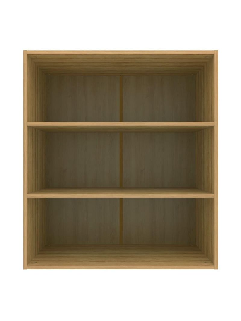 Armário aéreo bartira cristal com 2 portas, 2 prateleiras e 80cm de largura - lâmina mel/azul royal