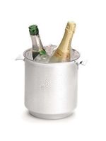 Balde para garrafas forma bartender em aço inox