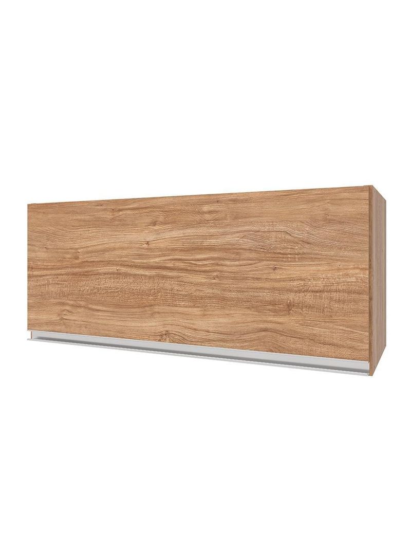 Armário aéreo de geladeira bartira amazonita com 1 porta e 80cm de largura - damasco