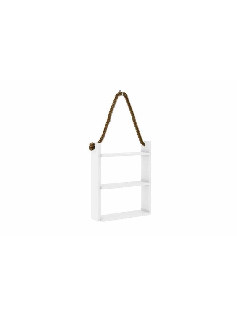 Prateleira Decorativa Quarto Bebê AM 3119 Branco - Movelbento