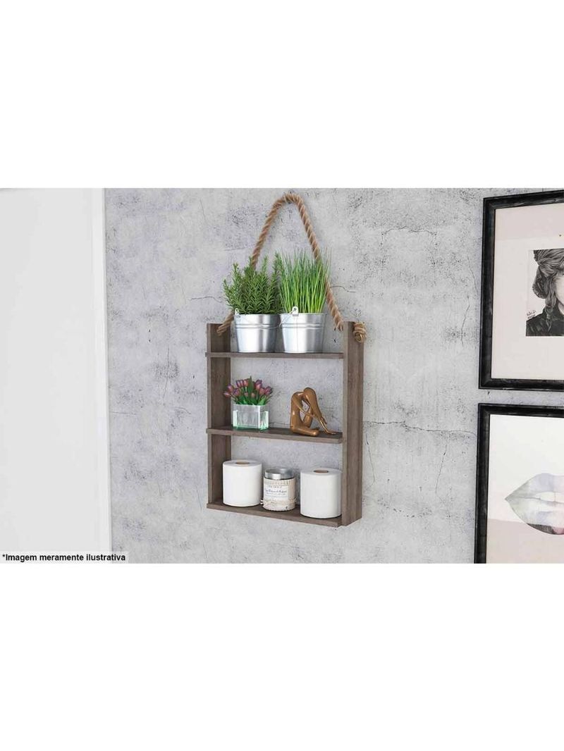 Prateleira Decorativa Quarto Bebê AM 3119 Branco - Movelbento