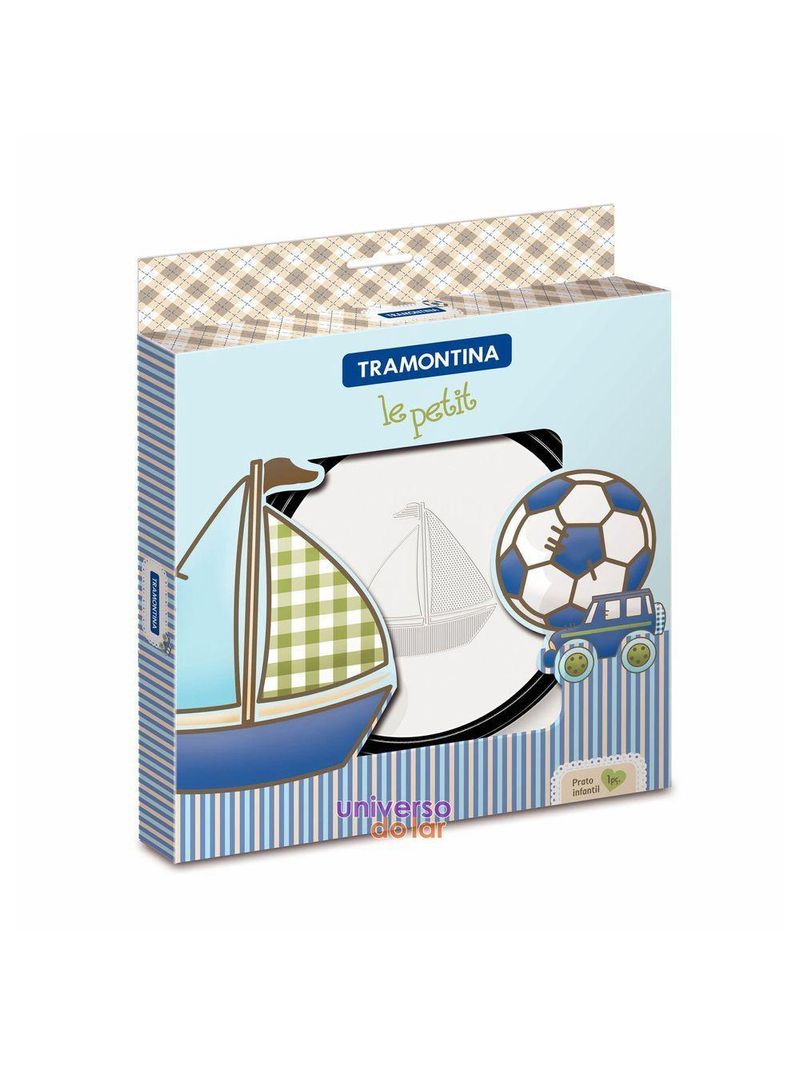 Prato Infantil Tramontina Le Petit Barquinho 23 Cm Aço Inox