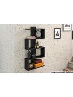 Prateleira Decorativa Quarto Bebê AM 3087 Preto - Movelbento