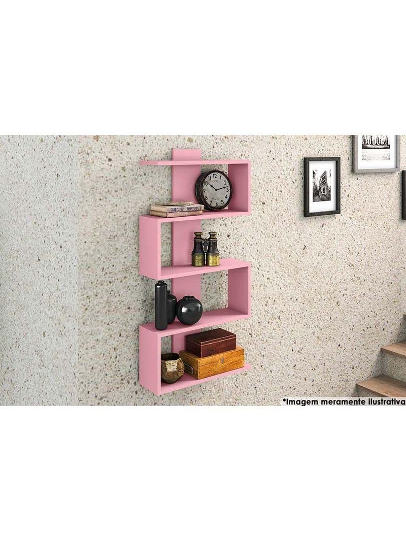 Prateleira Decorativa Quarto Bebê AM 3087 Preto - Movelbento