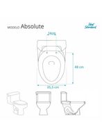 Tampa De Vaso Sanitário Com Amortecedor Absolute Branco Para Bacia Ideal Standard