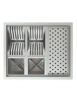 Calha Quadrada Canal Úmida Equipado Escorredor Louça Inox