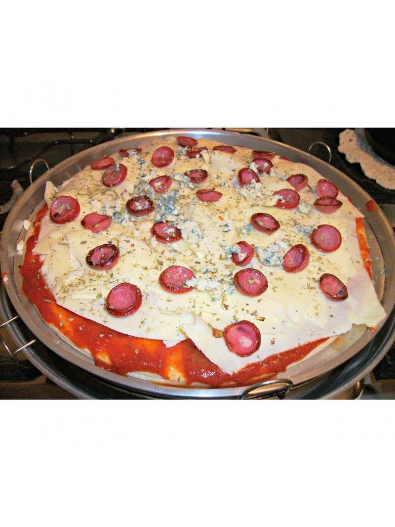 Churrasqueira De Fogão Com Forma De Pizza Sem Fumaça