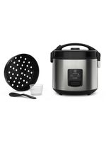 Panela elétrica de arroz electrolux efficient erc20 por rita lobo com trava de segurança 3,5l – inox e preta
