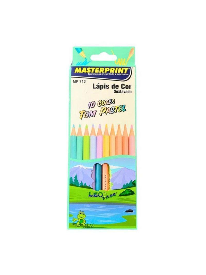 Kit Lápis De Cor Sextavado 44 Cores - Masterprint