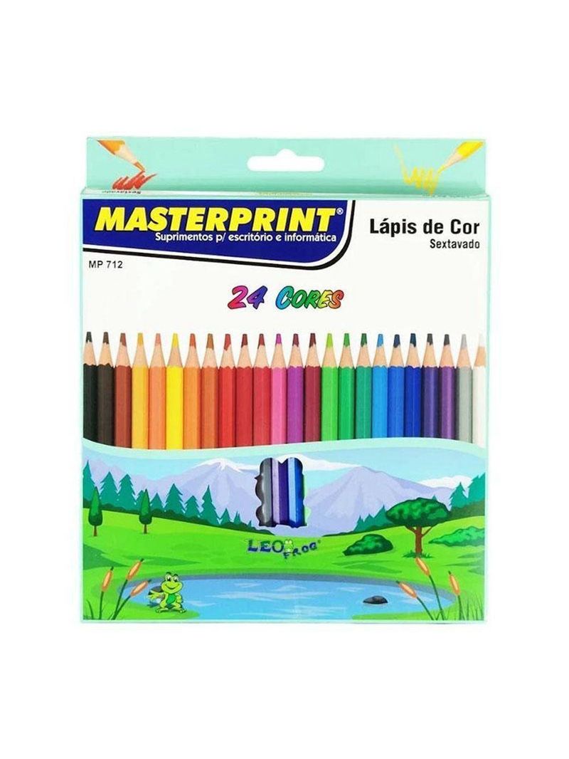 Kit Lápis De Cor Sextavado 44 Cores - Masterprint