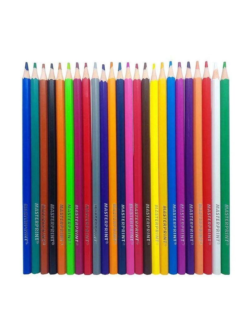 Kit Lápis De Cor Sextavado 44 Cores - Masterprint