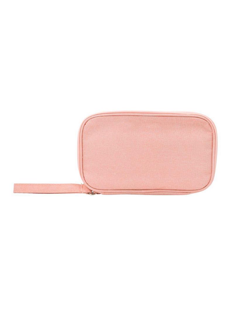 Bolsa Organizadora Cabos Fios Eletrônicos Estojo Case Bag Rosa