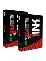 Papel Sulfite A4 75g 500 Folhas Premium Laser Branco 2 Unidades - Ink