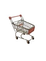 Mini Carrinho Supermercado Brinquedo Decorativo Miniatura De Metal Porta Trecos Objetos