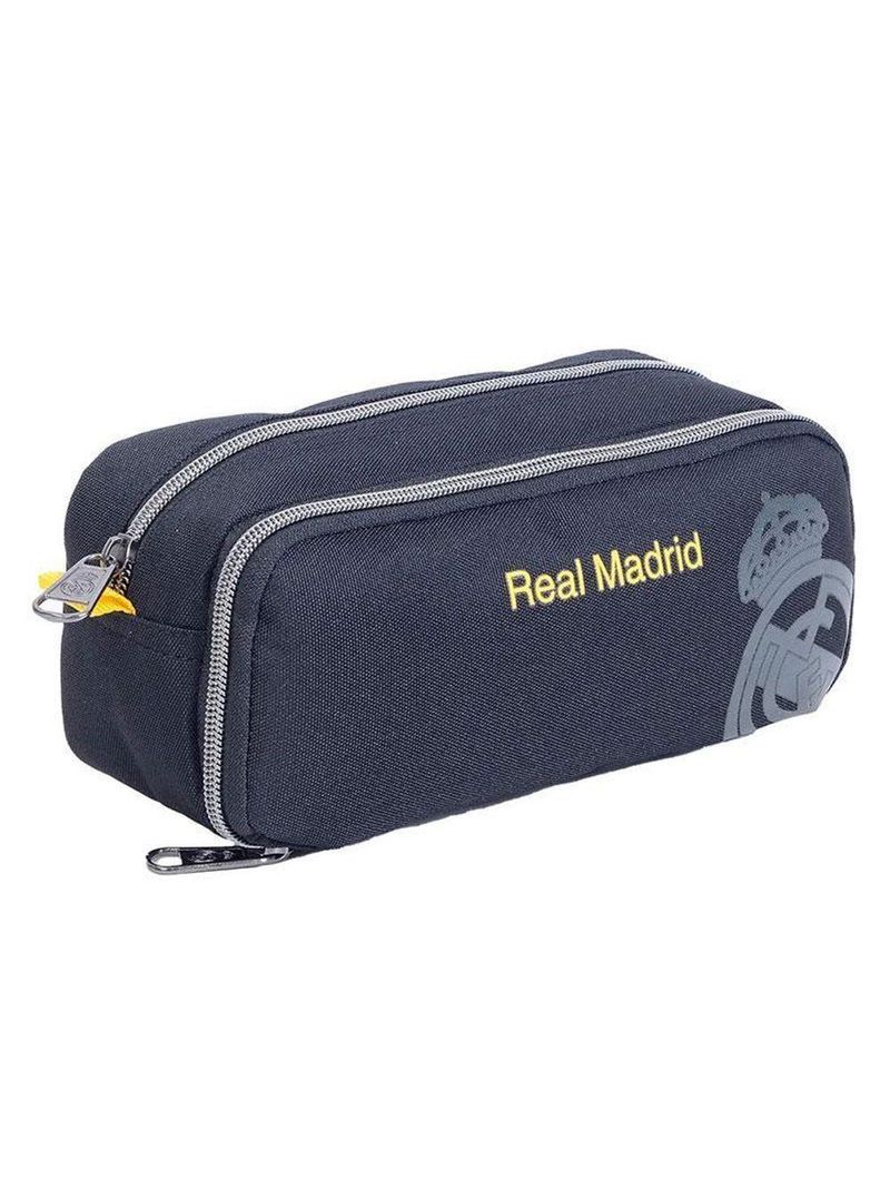 Estojo Escolar Infantil Duplo Real Madrid 14378 Preto - Xeryus
