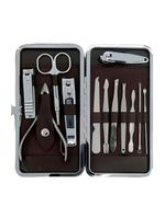 Kit Manicure Estojo Cortador Lixa Alicate Tesoura Cuidado